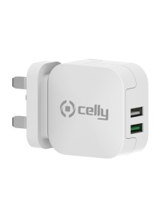 Celly TC2USBTURBOUK Caricabatterie per dispositivi mobili Fotocamera, Comandi di gaming, Cuffie, Telefono cellulare, Power