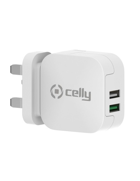 Celly TC2USBTURBOUK Caricabatterie per dispositivi mobili Fotocamera, Comandi di gaming, Cuffie, Telefono cellulare, Power