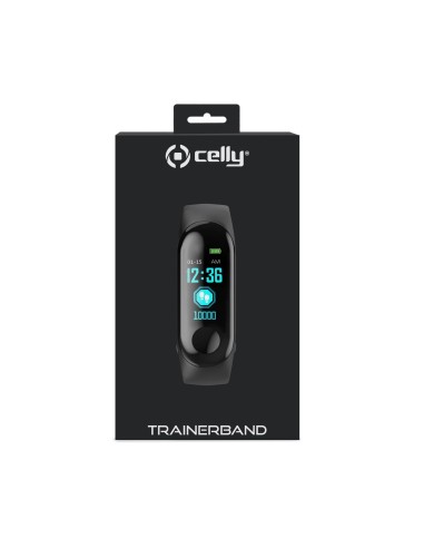Celly TRAINERBANDBK smartwatch e orologio sportivo 2,44 cm (0.96") LCD Digitale Touch screen Nero