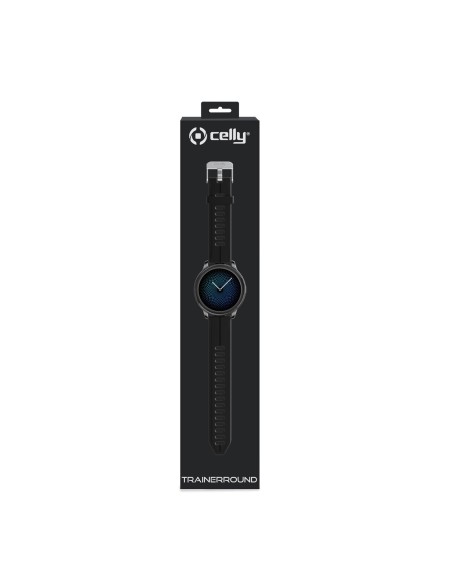 Celly TRAINERROUNDBK smartwatch e orologio sportivo 4,29 cm (1.69") Touch screen Nero GPS (satellitare)