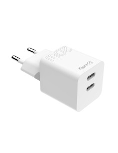 Celly TC2USBC20WWH Caricabatterie per dispositivi mobili Smartphone, Tablet Bianco AC Interno