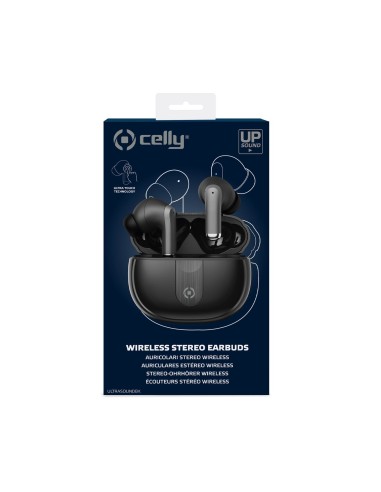Celly ULTRASOUND Auricolare True Wireless Stereo (TWS) In-ear Musica e Chiamate USB tipo-C Bluetooth Nero
