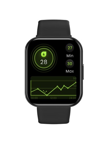 Celly TRAINERWATCH2BK smartwatch e orologio sportivo 4,6 cm (1.81") Digitale 320 x 320 Pixel Touch screen Nero GPS (satellitare)