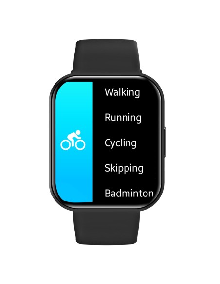 Celly TRAINERWATCH2BK smartwatch e orologio sportivo 4,6 cm (1.81") Digitale 320 x 320 Pixel Touch screen Nero GPS (satellitare)