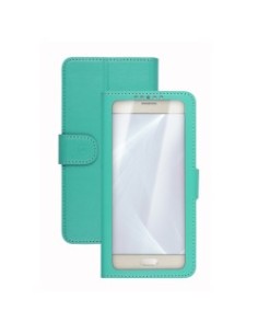 Celly Unica View custodia per cellulare 12,7 cm (5") Custodia a libro Turchese