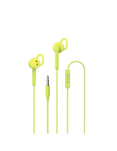 Celly UP400 Active Auricolare Cablato In-ear Musica e Chiamate Giallo