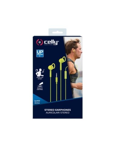 Celly UP400 Active Auricolare Cablato In-ear Musica e Chiamate Giallo