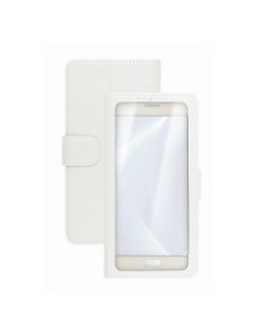 Celly Unica View custodia per cellulare 12,7 cm (5") Custodia a libro Bianco