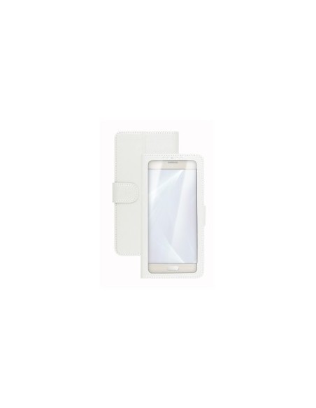 Celly Unica View custodia per cellulare 12,7 cm (5") Custodia a libro Bianco