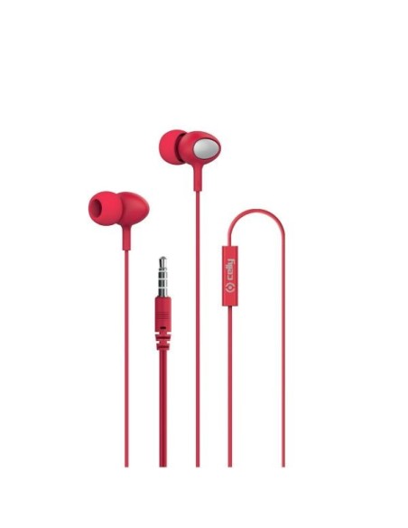 Celly UP500 Auricolare Cablato In-ear Musica e Chiamate Rosso