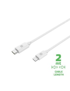 Celly USBLIGHTC2MWH cavo Lightning 2 m Bianco