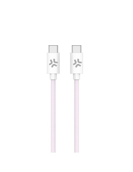 Celly USBCUSBCCOTTPK cavo USB 1,5 m USB C Rosa, Bianco