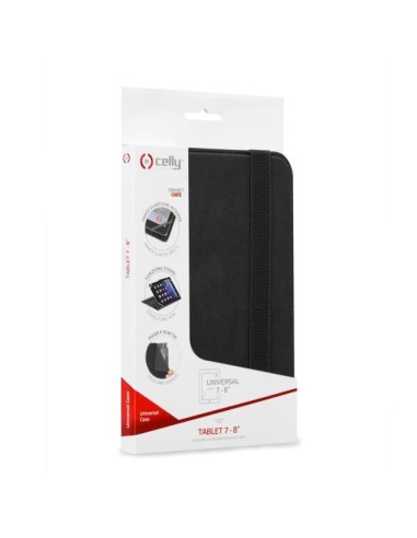 Celly UNITAB78BK custodia per tablet 20,3 cm (8") Custodia a libro Nero