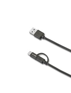 Celly USBCMICRO cavo USB USB A USB C Micro-USB B Nero