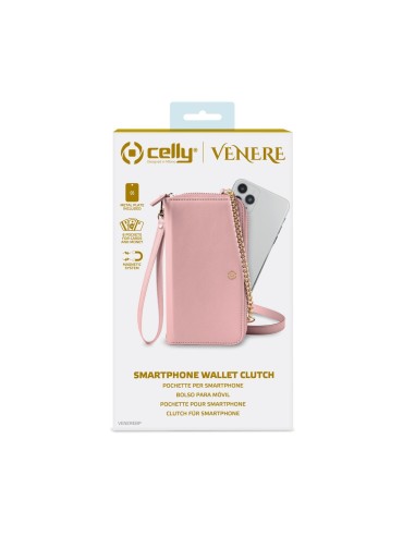 Celly Venere custodia per cellulare 16,5 cm (6.5") Custodia a borsellino Rosa