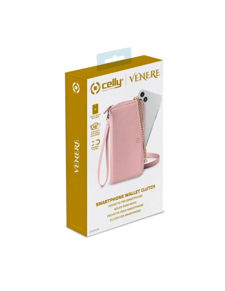 Celly Venere custodia per cellulare 16,5 cm (6.5") Custodia a borsellino Rosa