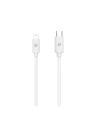 Celly USBLIGHTTYPECWH cavo per cellulare Bianco 1 m USB C Lightning