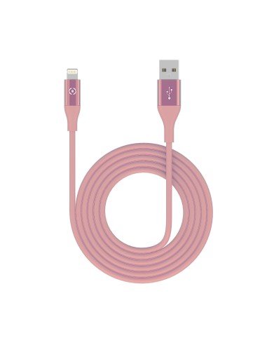 Celly USBLIGHTCOL3MPK cavo Lightning 3 m Rosa
