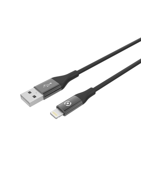 Celly USBLIGHTCOLORBK cavo Lightning 1 m Nero