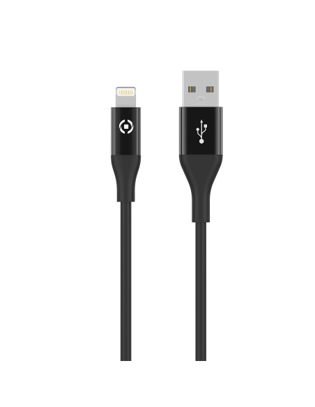 Celly USBLIGHTCOLORBK cavo Lightning 1 m Nero