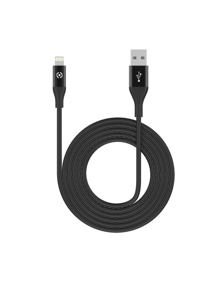 Celly USBLIGHTCOLORBK cavo Lightning 1 m Nero