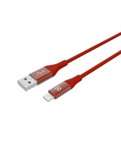 Celly USBLIGHTCOLORRD cavo Lightning 1 m Rosso