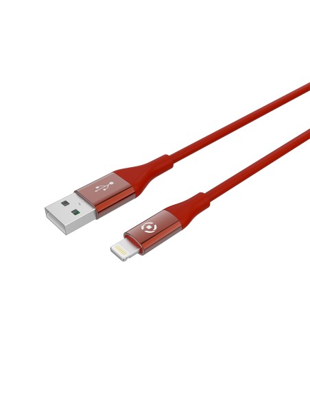 Celly USBLIGHTCOLORRD cavo Lightning 1 m Rosso