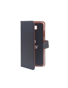 Celly Wally custodia per cellulare 15,2 cm (6") Custodia a libro Nero, Marrone