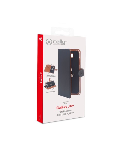 Celly Wally custodia per cellulare 15,2 cm (6") Custodia a libro Nero, Marrone