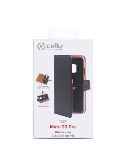 Celly WALLY794 custodia per cellulare 16,2 cm (6.39") Custodia a libro Nero