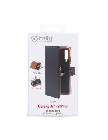 Celly WALLY795 custodia per cellulare 15,2 cm (6") Custodia a borsellino Nero, Marrone