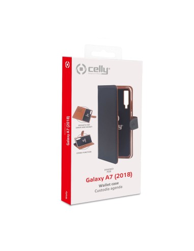 Celly WALLY795 custodia per cellulare 15,2 cm (6") Custodia a borsellino Nero, Marrone