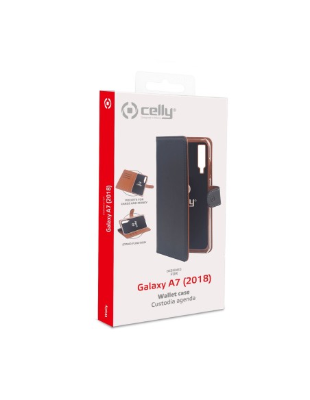 Celly WALLY795 custodia per cellulare 15,2 cm (6") Custodia a borsellino Nero, Marrone