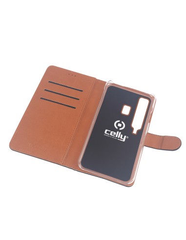 Celly WALLY - GALAXY A9 custodia per cellulare 16 cm (6.3") Cover Nero