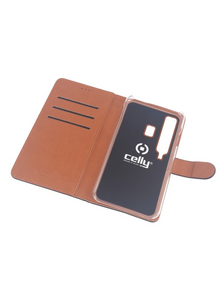 Celly WALLY - GALAXY A9 custodia per cellulare 16 cm (6.3") Cover Nero