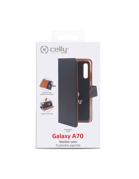 Celly WALLY835 custodia per cellulare 17 cm (6.7") Custodia flip a libro Nero