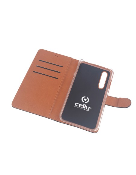 Celly WALLY841 custodia per cellulare 16,2 cm (6.39") Custodia flip a libro Nero