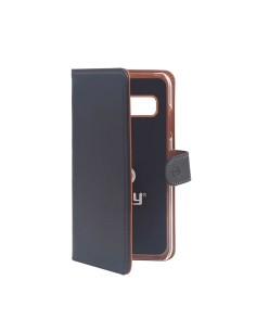 Celly WALLY891 custodia per cellulare 16,3 cm (6.4") Custodia a borsellino Nero, Marrone