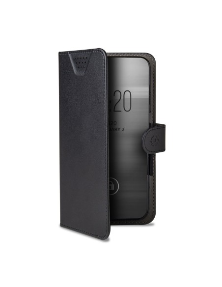 Celly Wally One XXL custodia per cellulare 14 cm (5.5") Custodia flip a libro Nero