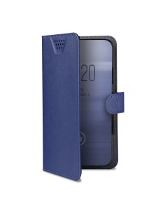 Celly Wally One XXXL custodia per cellulare 15,2 cm (6") Custodia flip a libro Blu