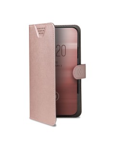 Celly Wally One XXXL custodia per cellulare 15,2 cm (6") Custodia flip a libro Rosa