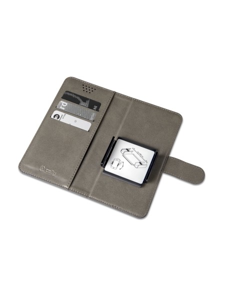 Celly Wally One XXXL custodia per cellulare 15,2 cm (6") Custodia flip a libro Rosa