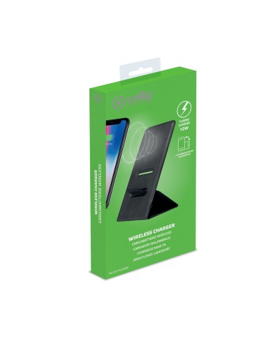 Celly WLFASTSLIMBK Caricabatterie per dispositivi mobili Nero USB Carica wireless Interno