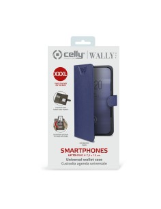 Celly Wally One custodia per cellulare 17 cm (6.7") Custodia a borsellino Blu 2