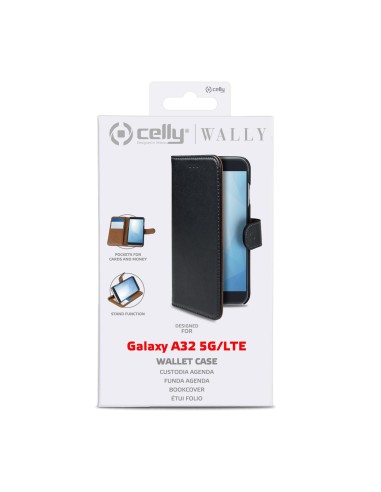 Celly WALLY946 custodia per cellulare 16,5 cm (6.5") Custodia a libro Nero