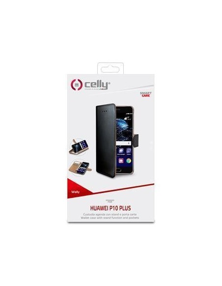 Celly Wally custodia per cellulare 14 cm (5.5") Custodia a libro Nero