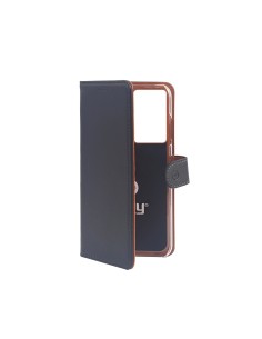 Celly Wally custodia per cellulare 17,3 cm (6.8") Custodia a libro Nero, Marrone