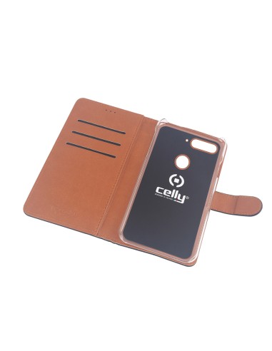 Celly Wally custodia per cellulare 15,2 cm (5.99") Custodia a libro Nero