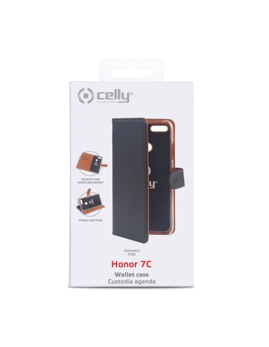 Celly Wally custodia per cellulare 15,2 cm (5.99") Custodia a libro Nero