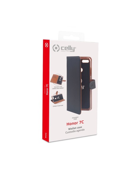 Celly Wally custodia per cellulare 15,2 cm (5.99") Custodia a libro Nero